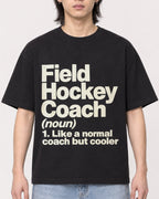 Mockup Boxy Heavyweight Tee Black male close-up 41