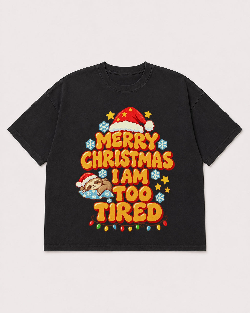 Mockup Boxy Heavyweight Tee Black product