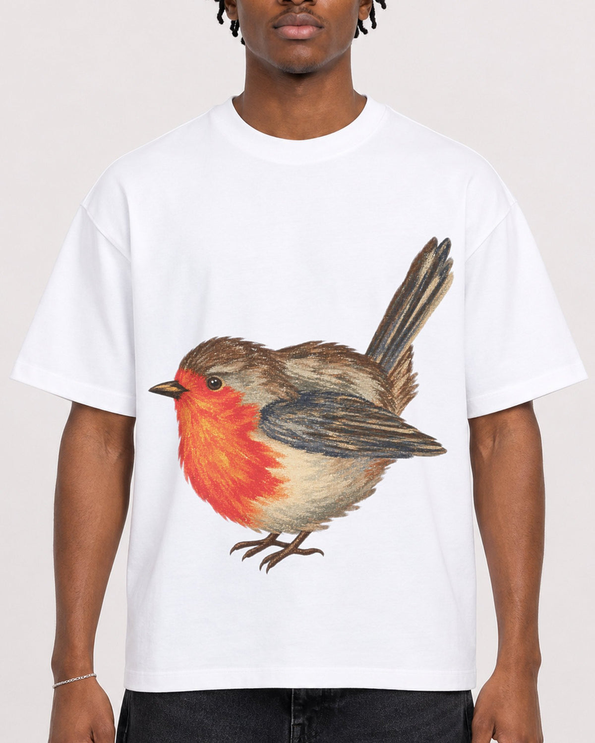 Mockup Boxy Heavyweight Tee White male close-up 05