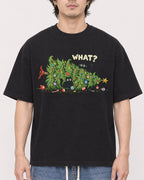 Mockup Boxy Heavyweight Tee Black male close-up 03