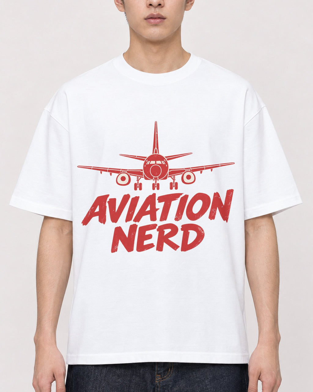 Mockup Boxy Heavyweight Tee White male close-up 21