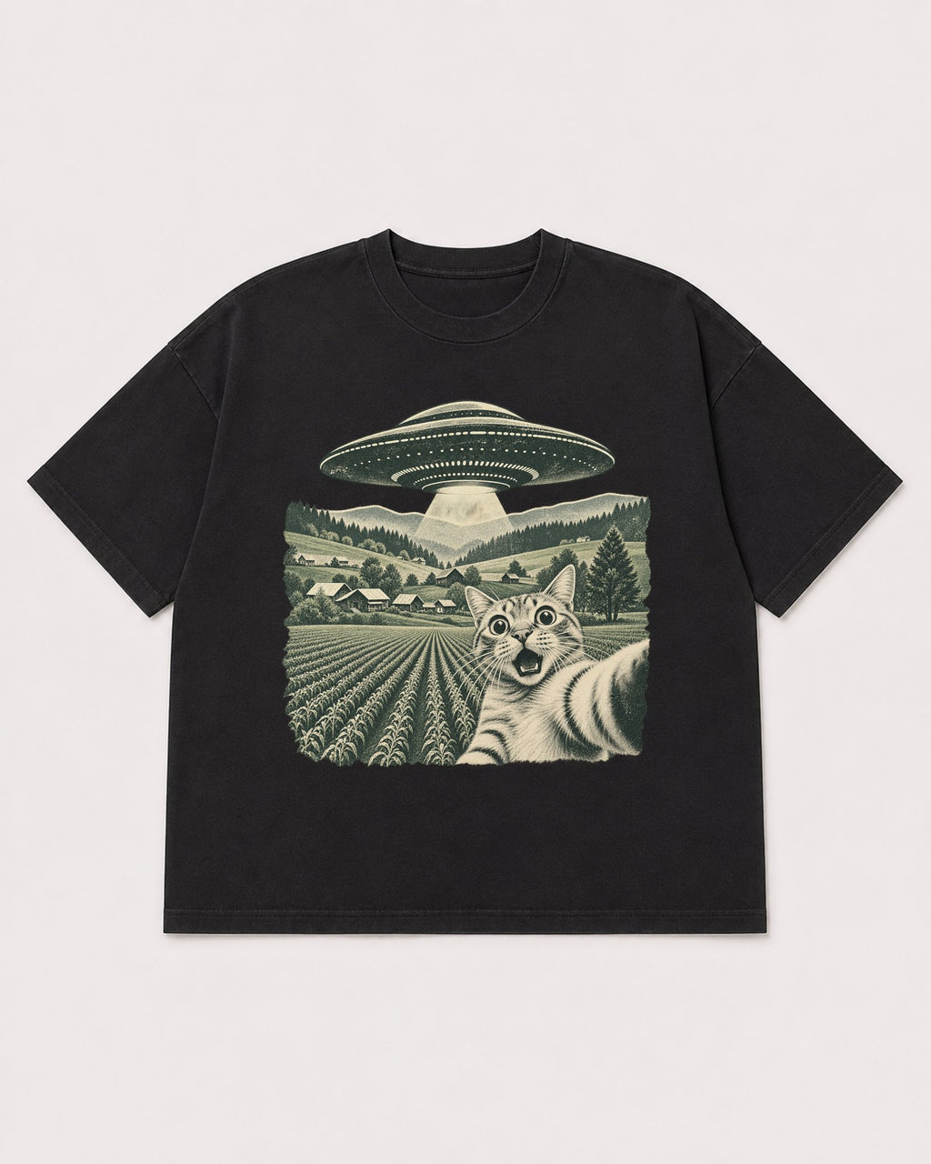 Mockup Boxy Heavyweight Tee Black product