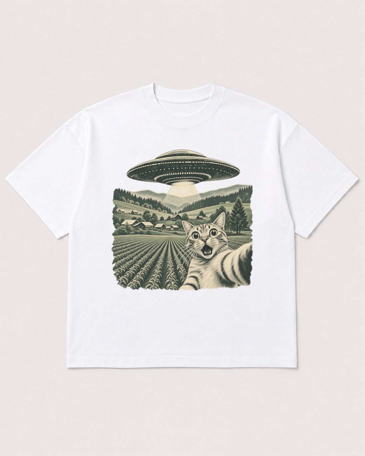 Mockup Boxy Heavyweight Tee White product