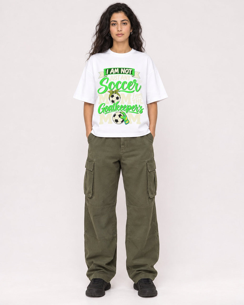 Mockup Boxy Heavyweight Tee White female full-body 07