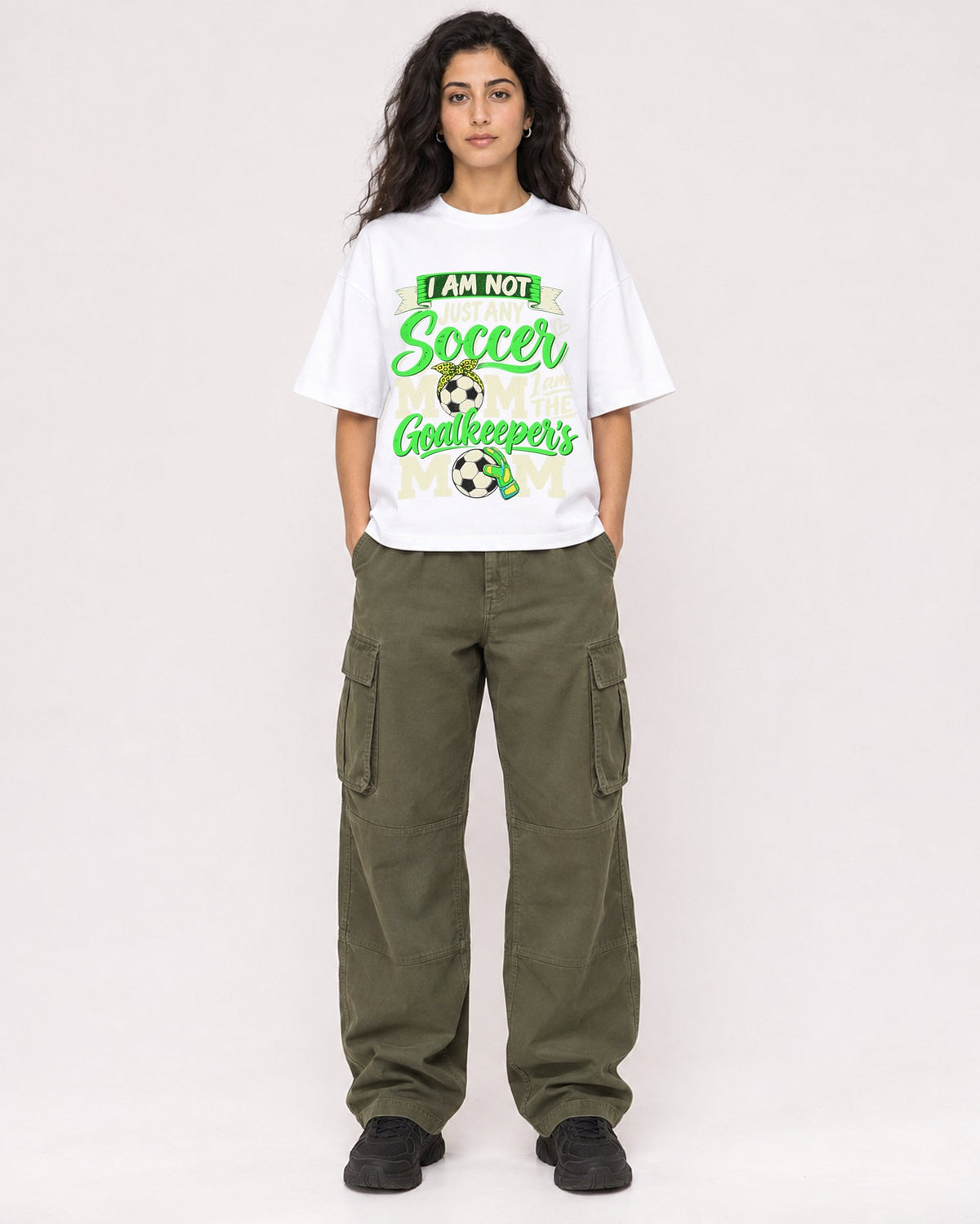 Mockup Boxy Heavyweight Tee White female full-body 07