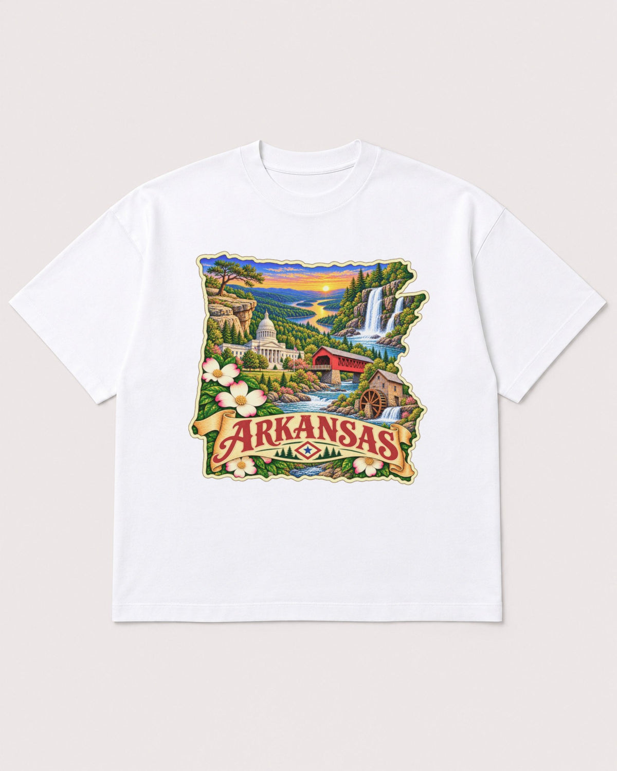Mockup Boxy Heavyweight Tee White product