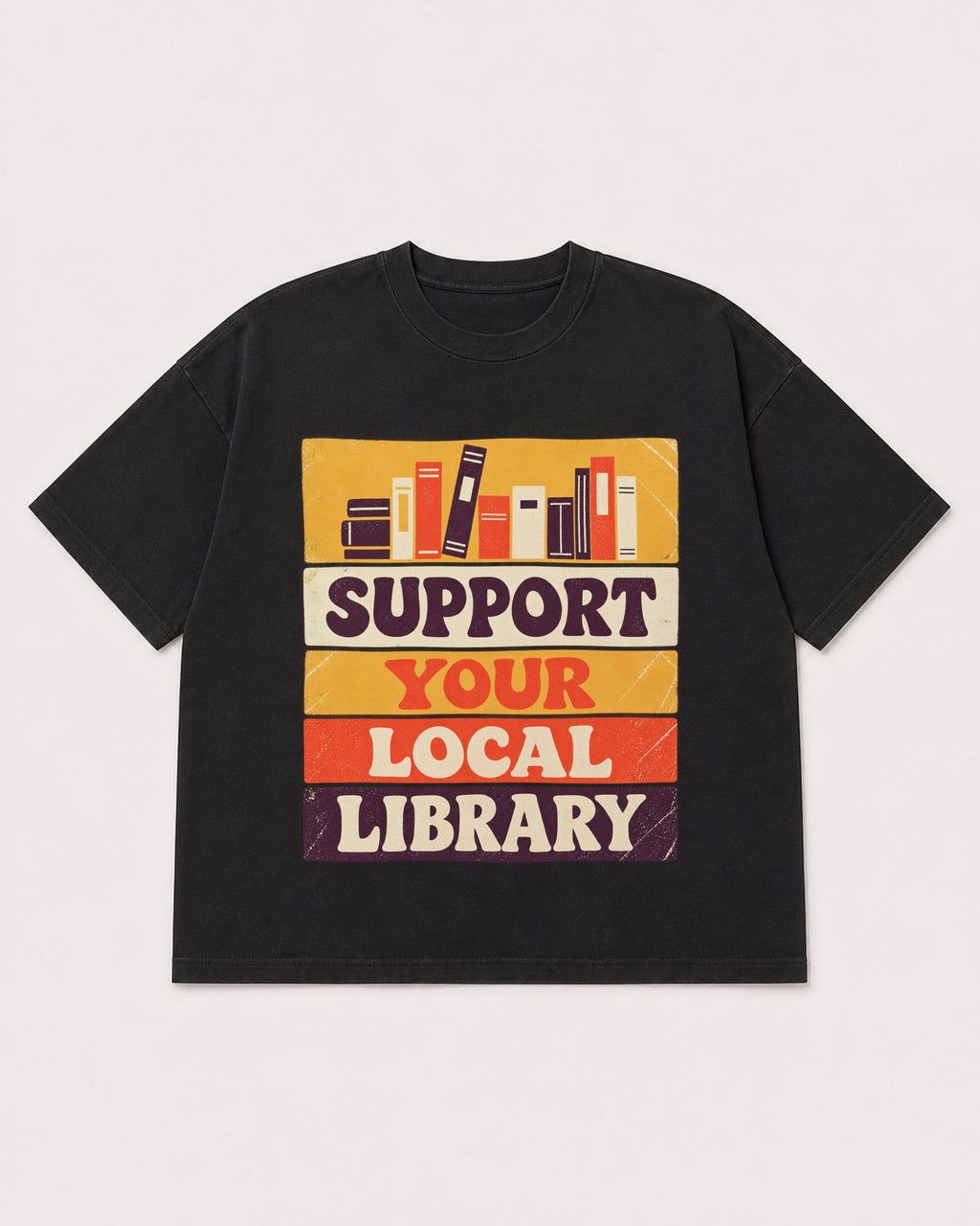 Mockup Boxy Heavyweight Tee Black product