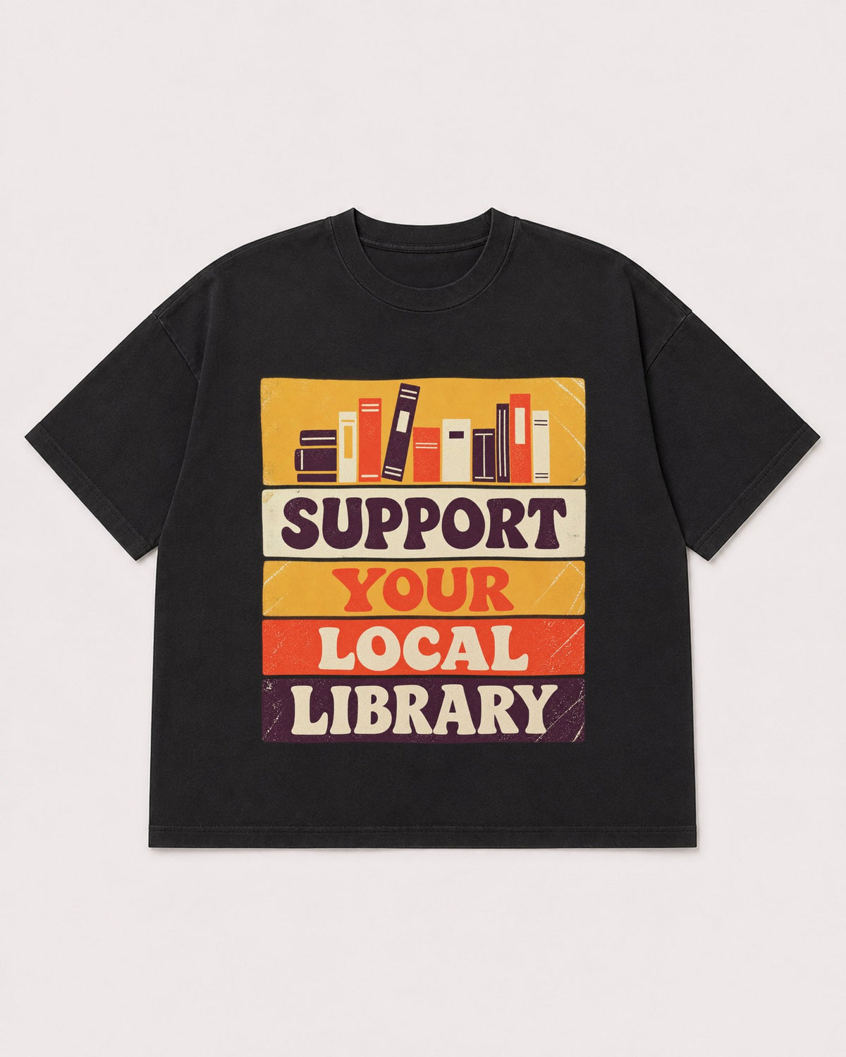 Mockup Boxy Heavyweight Tee Black product