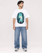 Mockup Boxy Heavyweight Tee White male full-body 02