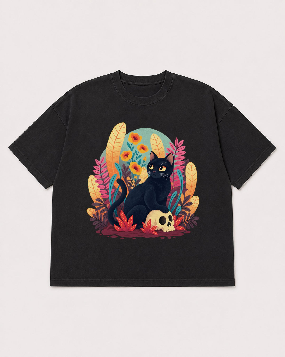 Mockup Boxy Heavyweight Tee Black product