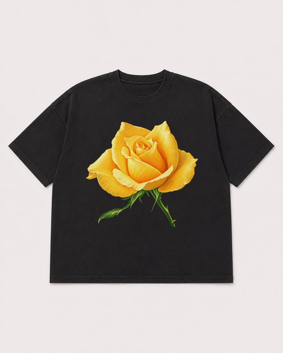 Mockup Boxy Heavyweight Tee Black product