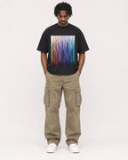 Mockup Boxy Heavyweight Tee Black male full-body 04
