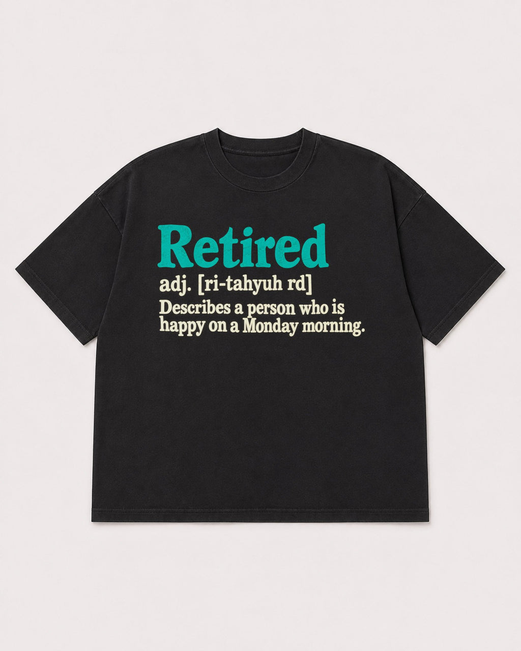 Mockup Boxy Heavyweight Tee Black product