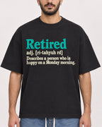 Mockup Boxy Heavyweight Tee Black male close-up 07