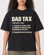 Mockup Boxy Heavyweight Tee Black female close-up 10