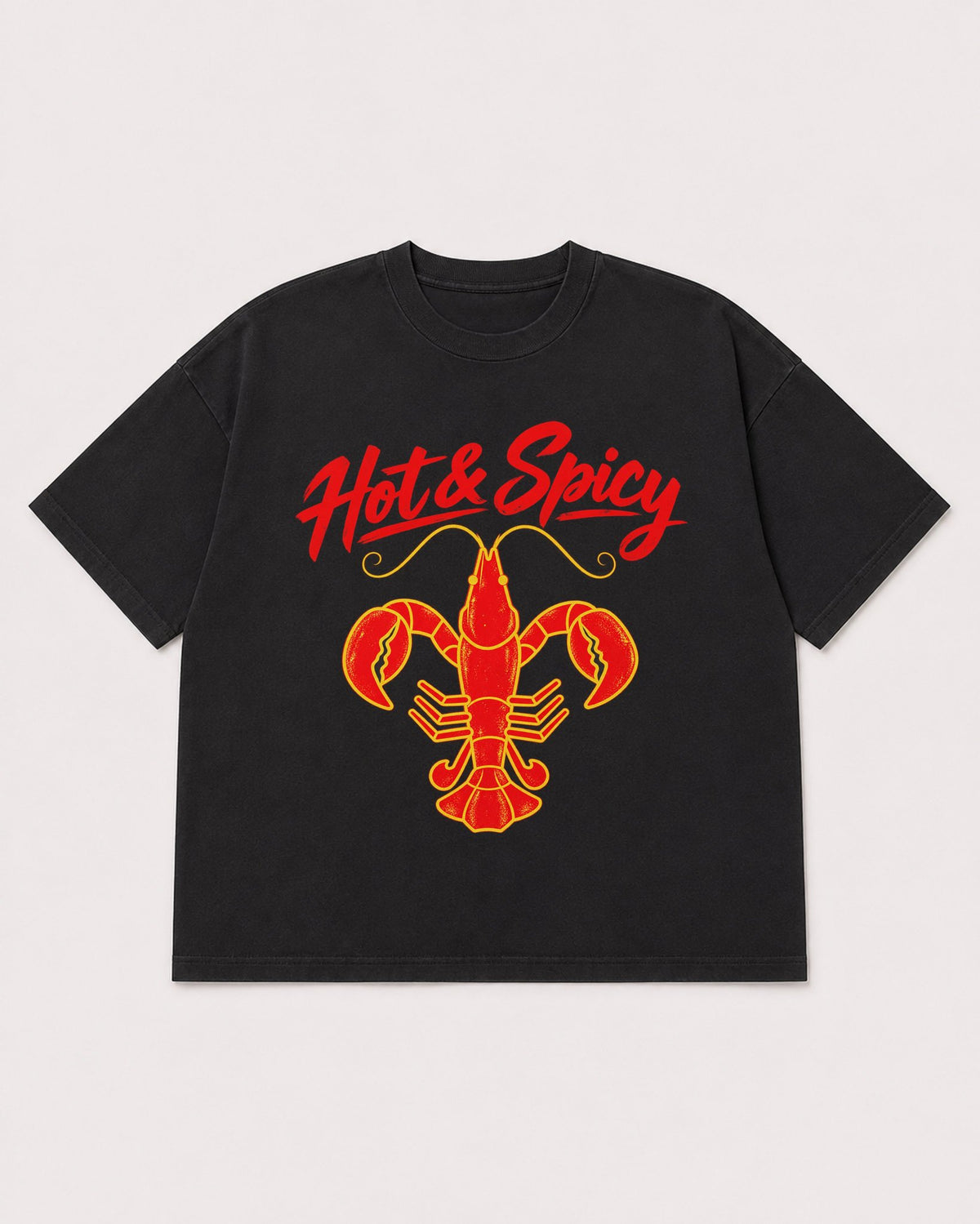 Mockup Boxy Heavyweight Tee Black product