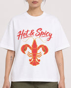 Mockup Boxy Heavyweight Tee White female close-up 12