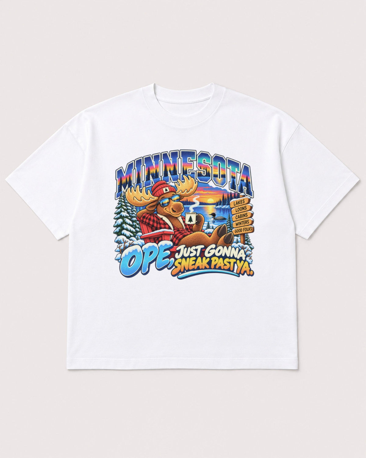 Mockup Boxy Heavyweight Tee White product
