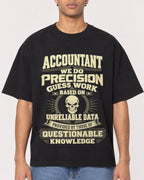 Mockup Boxy Heavyweight Tee Black male close-up 10