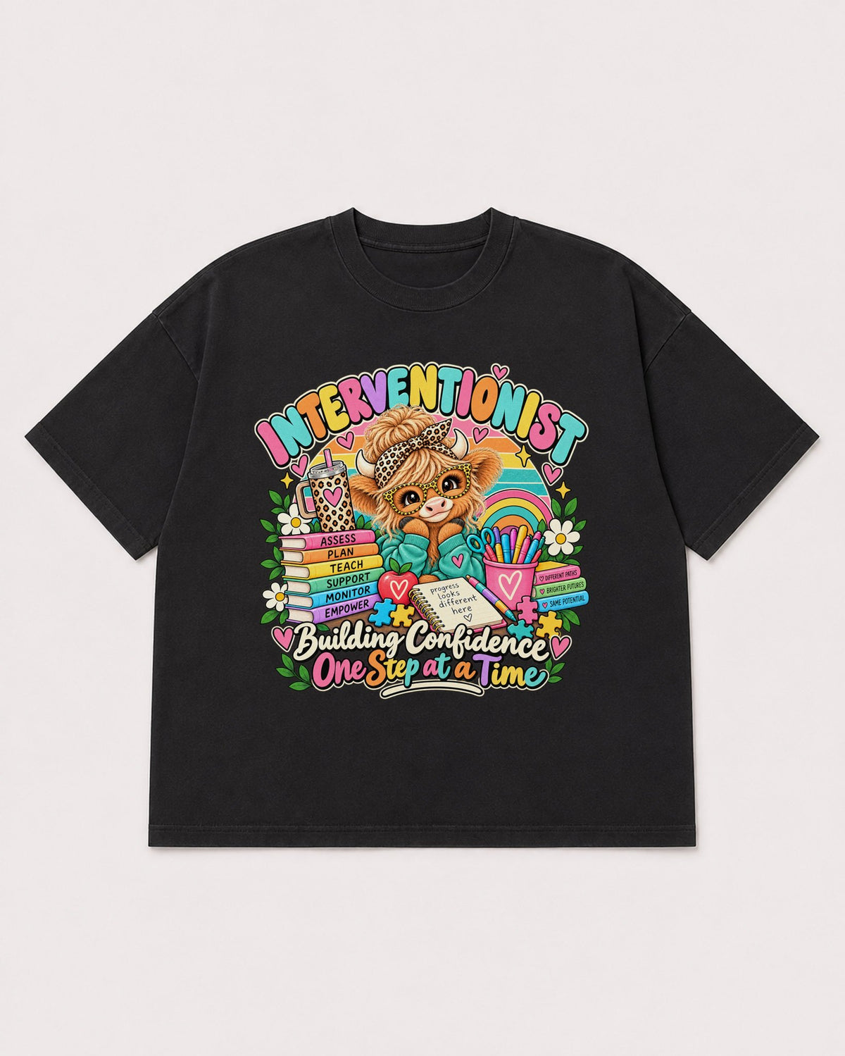 Mockup Boxy Heavyweight Tee Black product