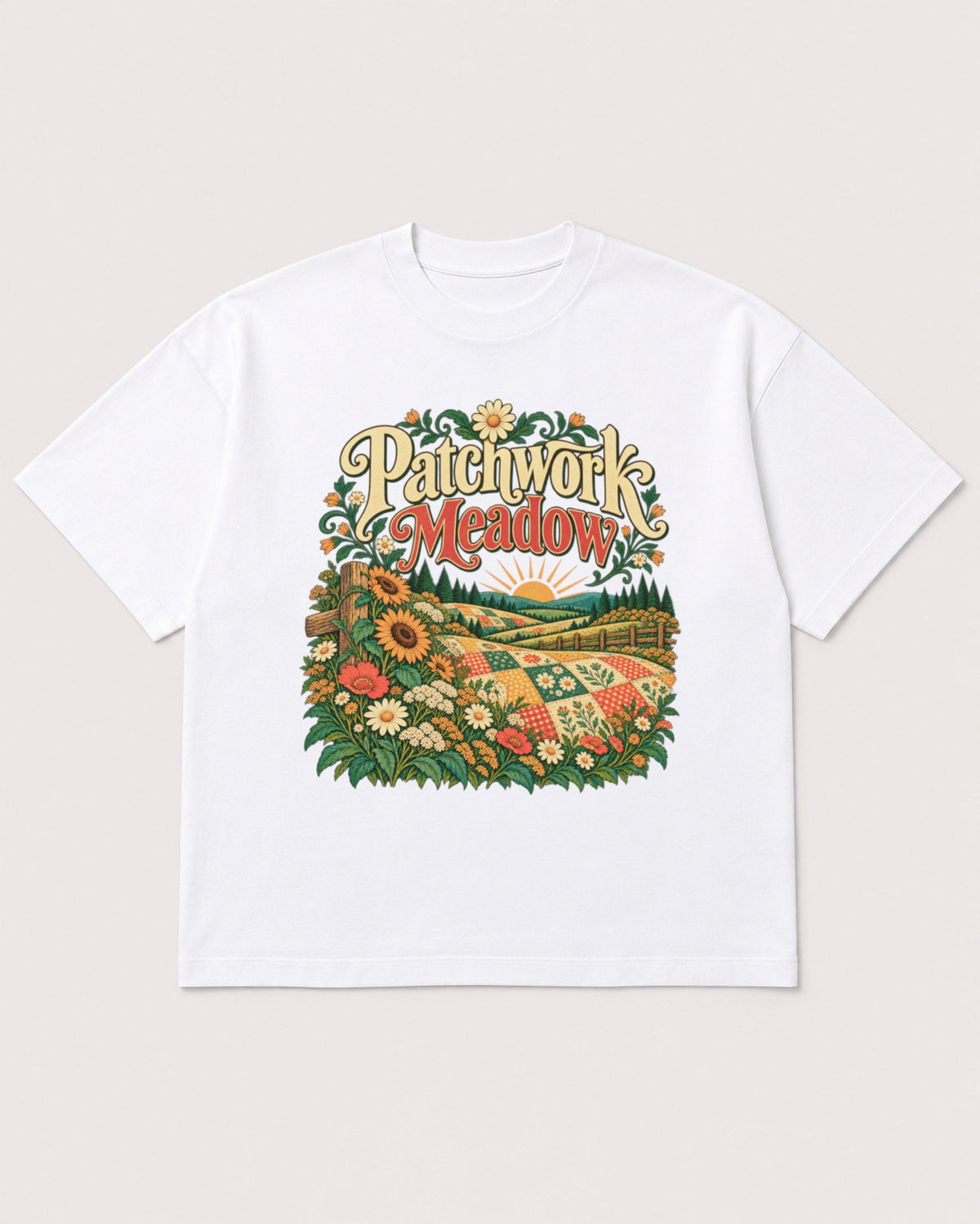 Mockup Boxy Heavyweight Tee White product