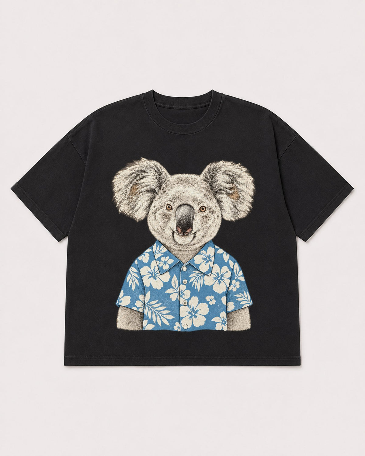 Mockup Boxy Heavyweight Tee Black product