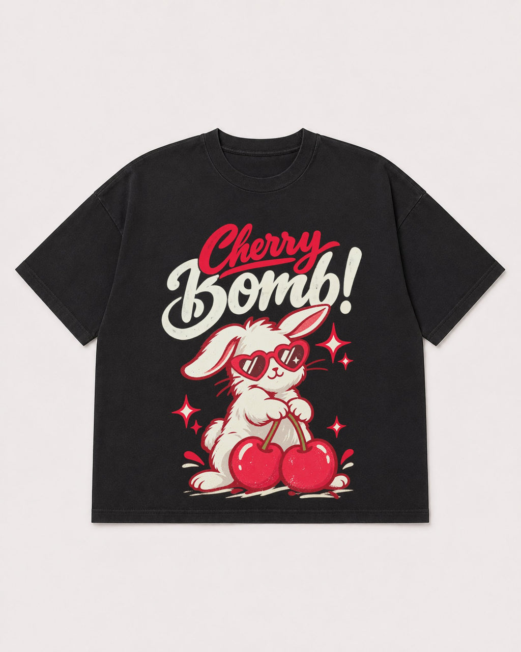 Mockup Boxy Heavyweight Tee Black product