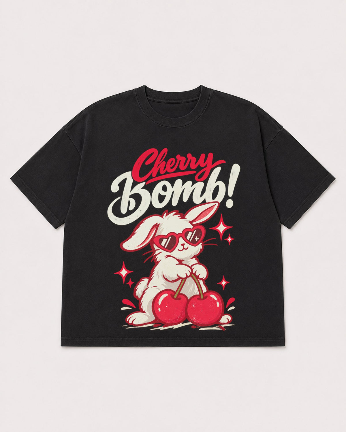 Mockup Boxy Heavyweight Tee Black product