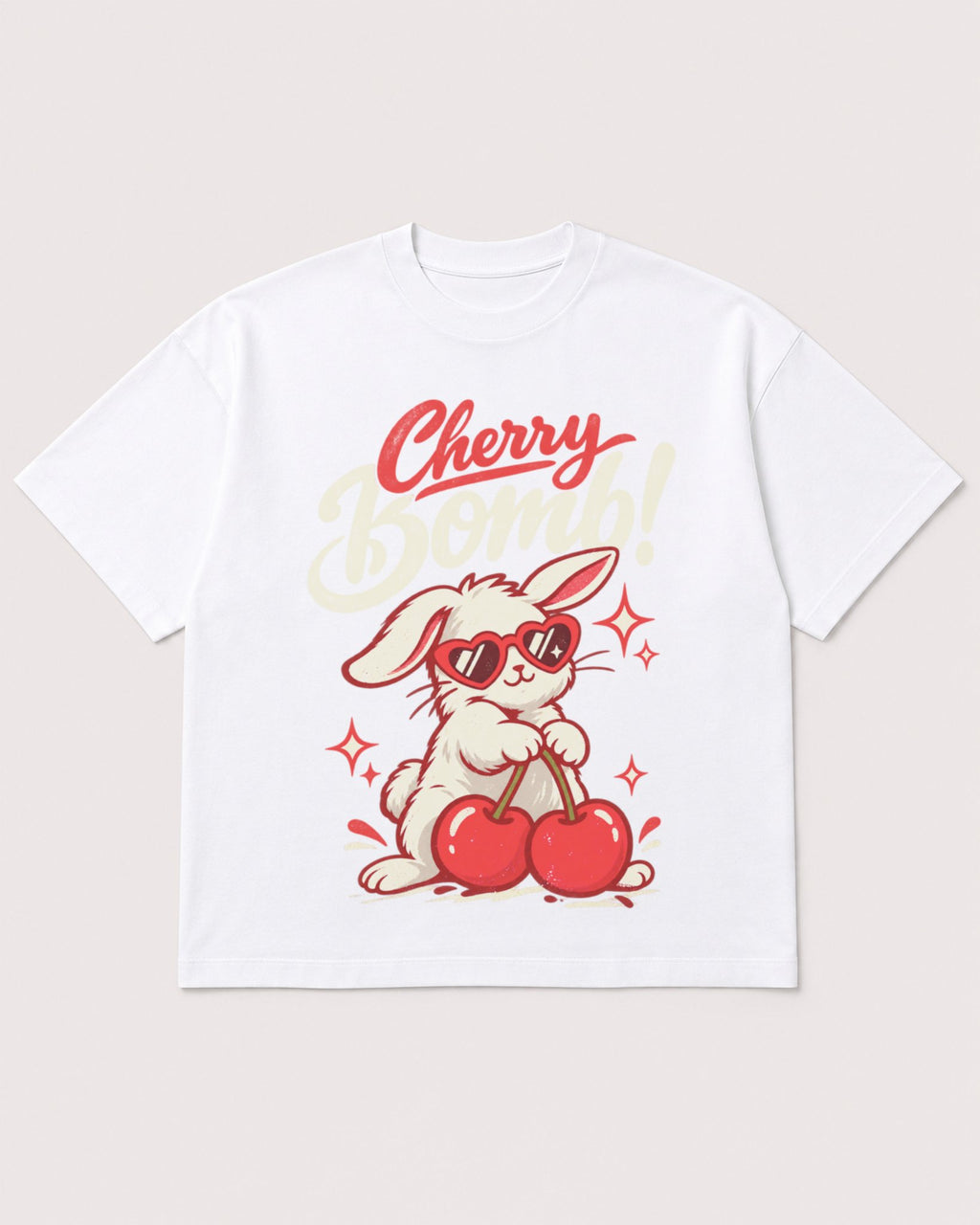 Mockup Boxy Heavyweight Tee White product