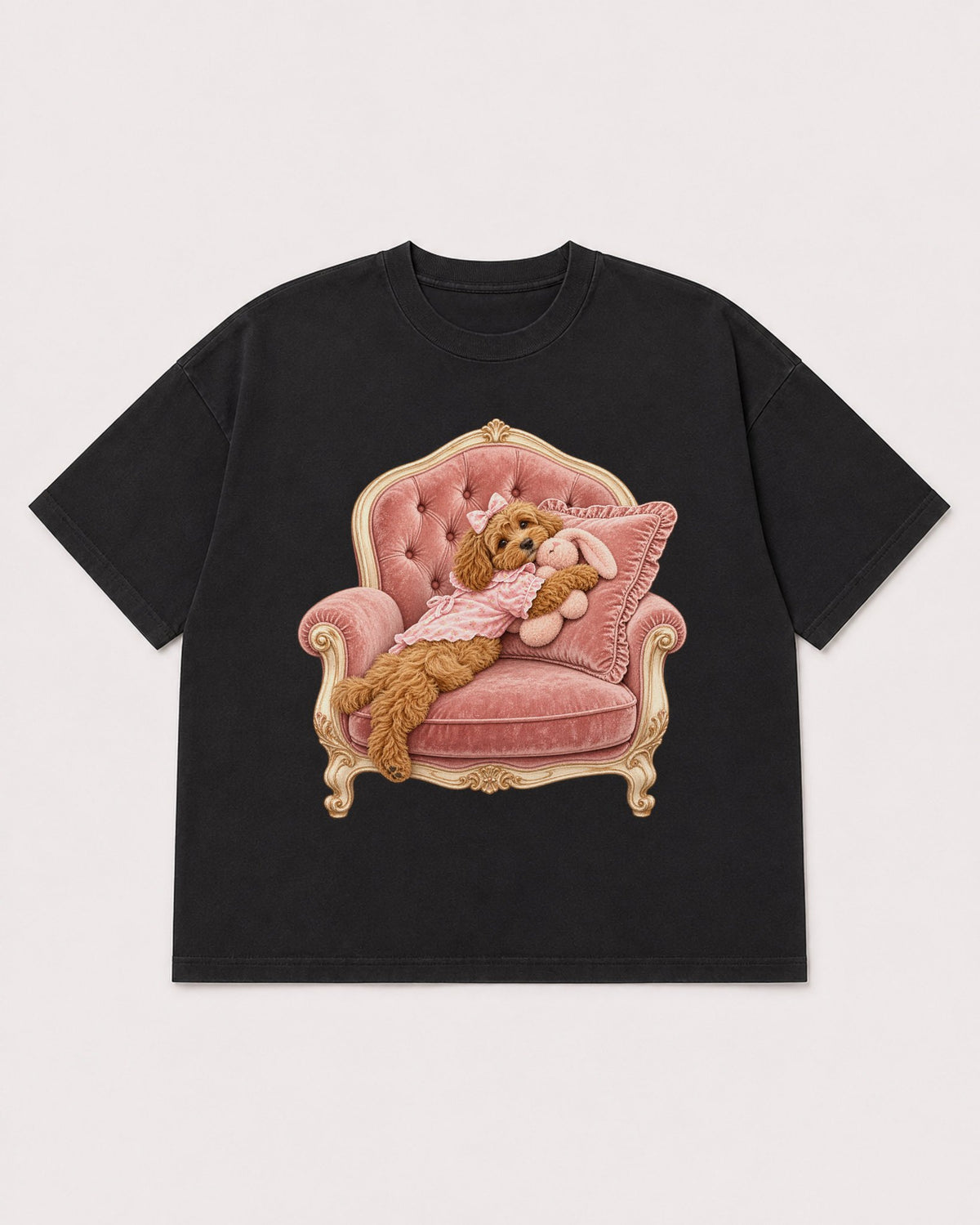 Mockup Boxy Heavyweight Tee Black product