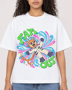 Mockup Boxy Heavyweight Tee White female close-up 10
