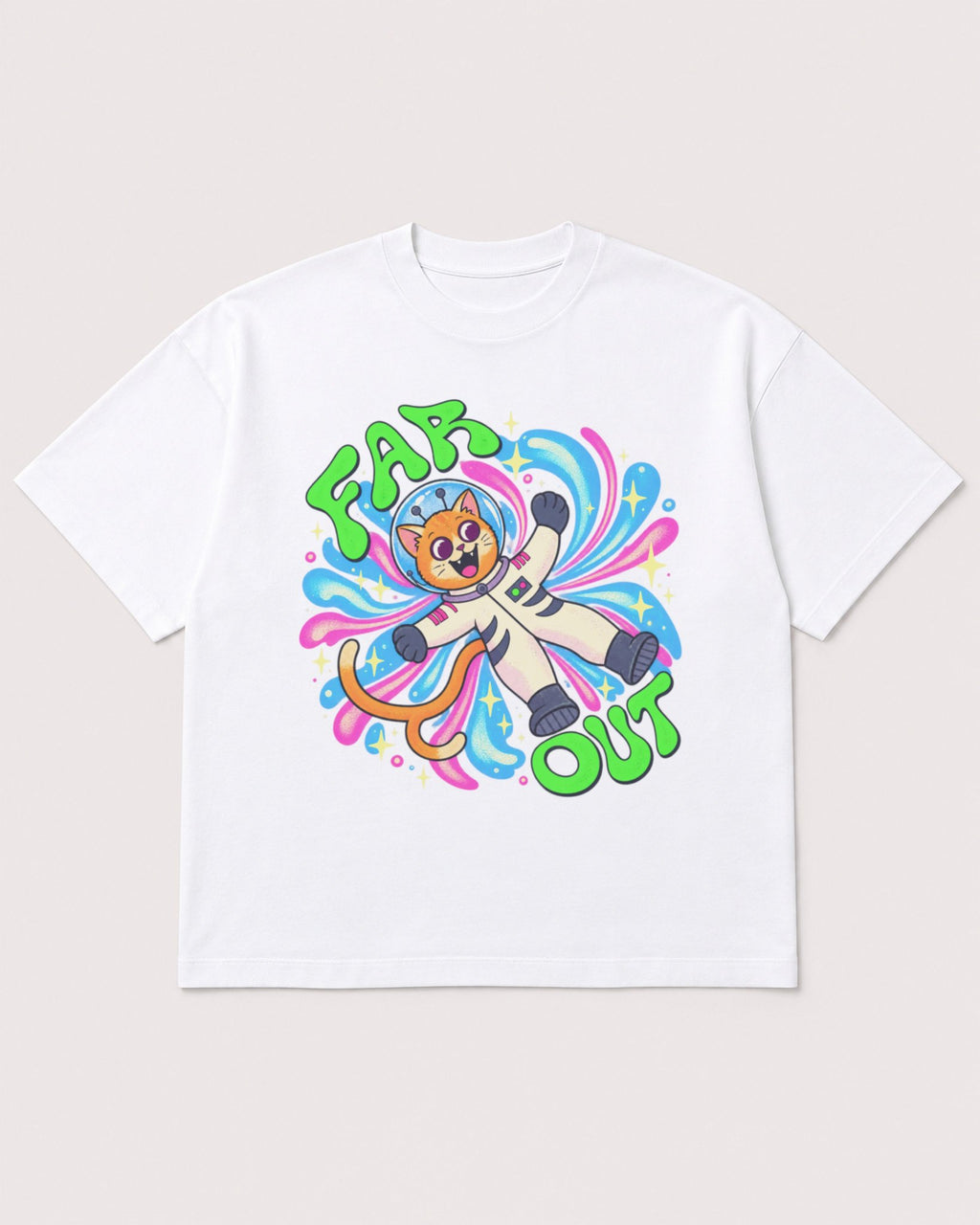 Mockup Boxy Heavyweight Tee White product