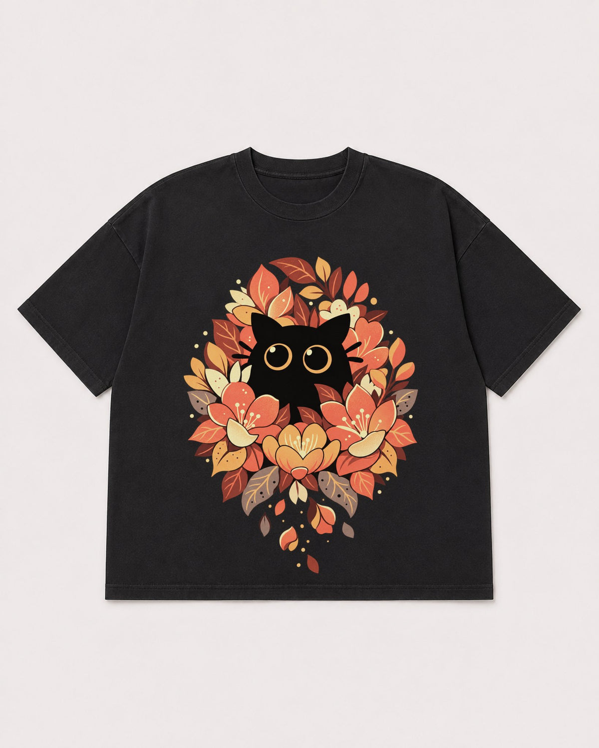 Mockup Boxy Heavyweight Tee Black product
