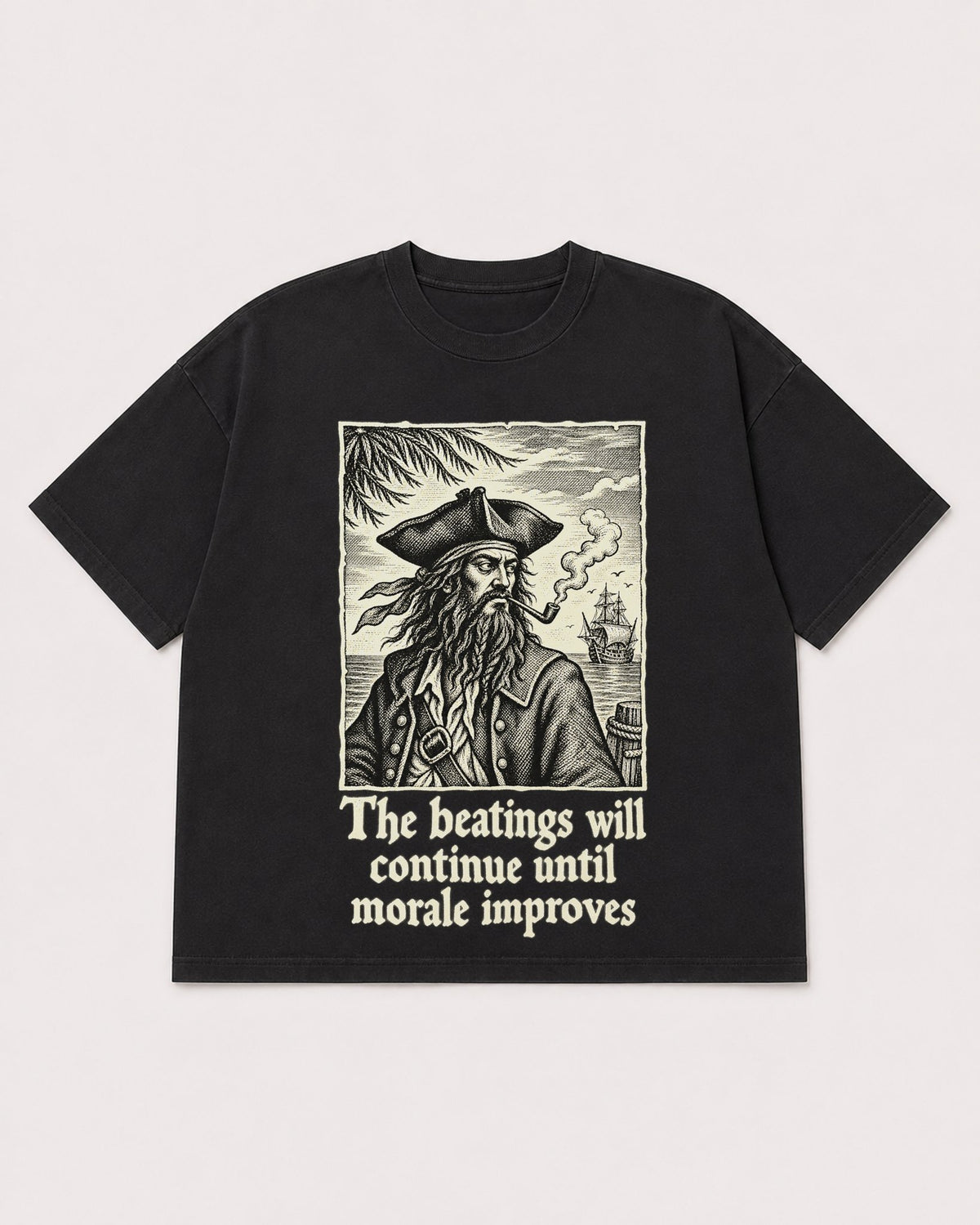 Mockup Boxy Heavyweight Tee Black product