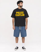 Mockup Boxy Heavyweight Tee Black male full-body 07