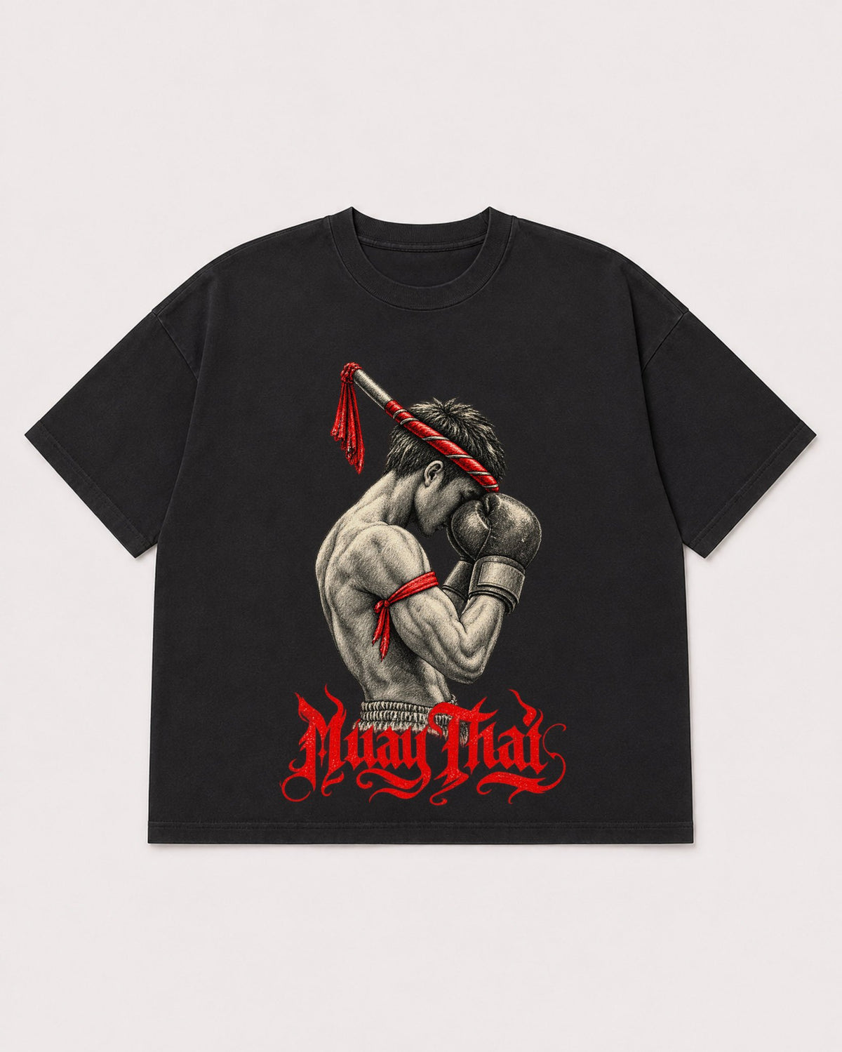 Mockup Boxy Heavyweight Tee Black product