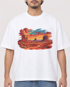 Mockup Boxy Heavyweight Tee White male close-up 02