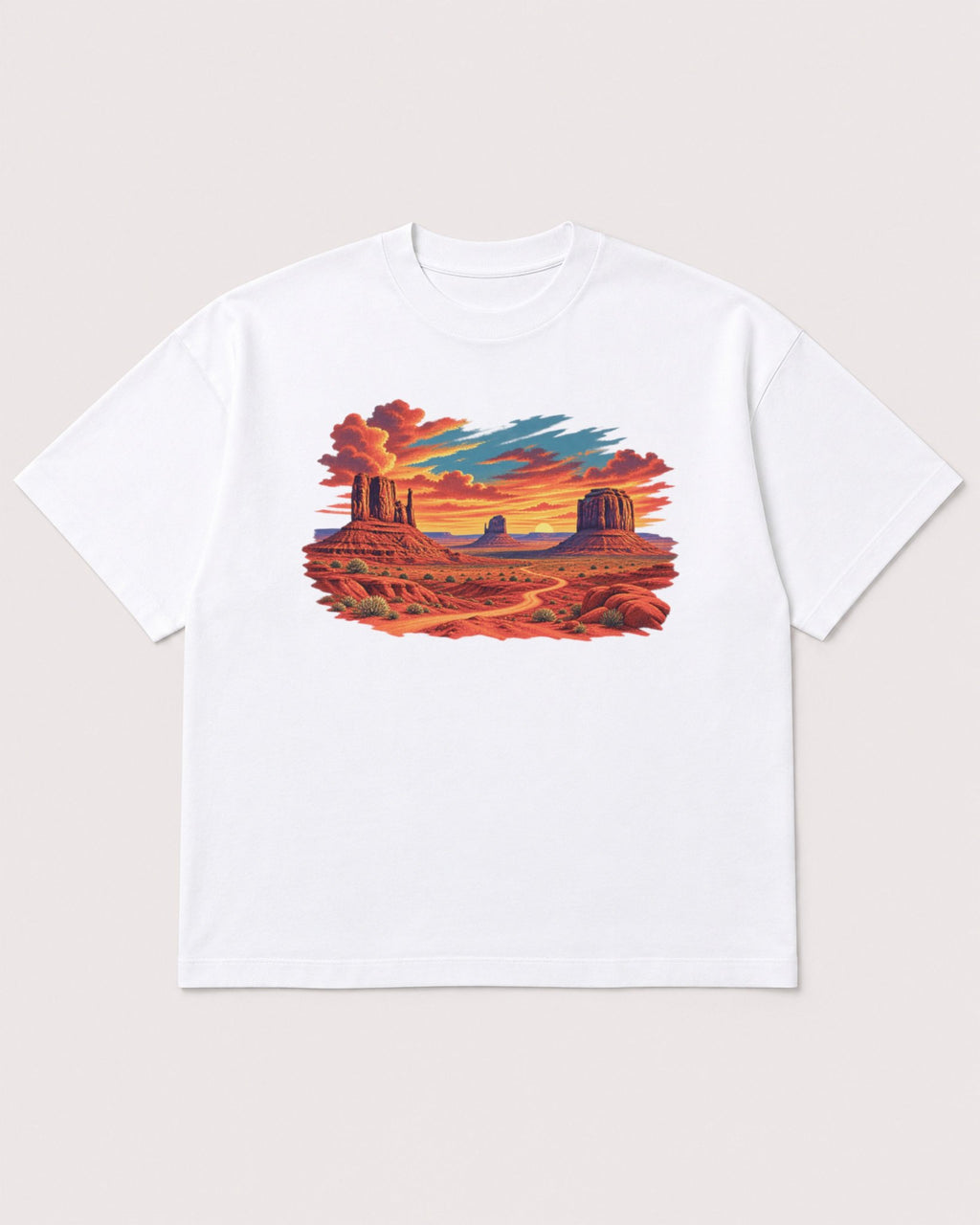 Mockup Boxy Heavyweight Tee White product
