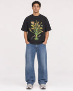 Mockup Boxy Heavyweight Tee Black male full-body 10