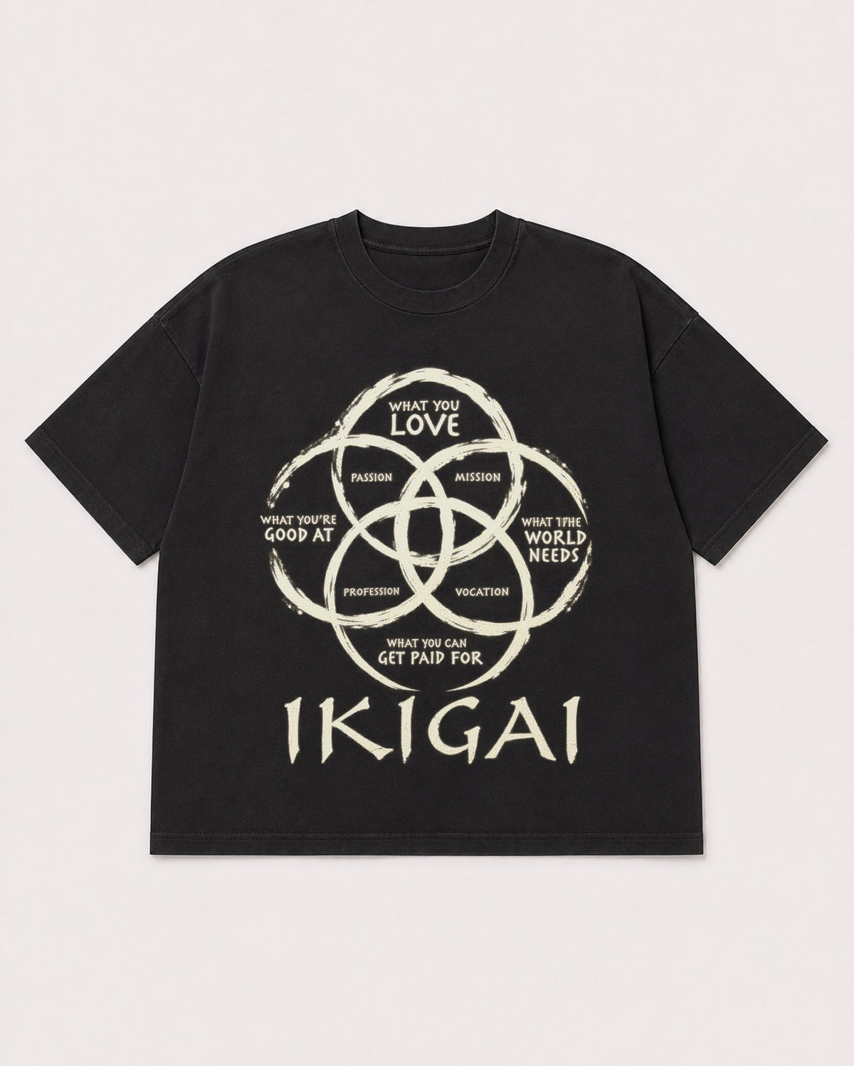 Mockup Boxy Heavyweight Tee Black product