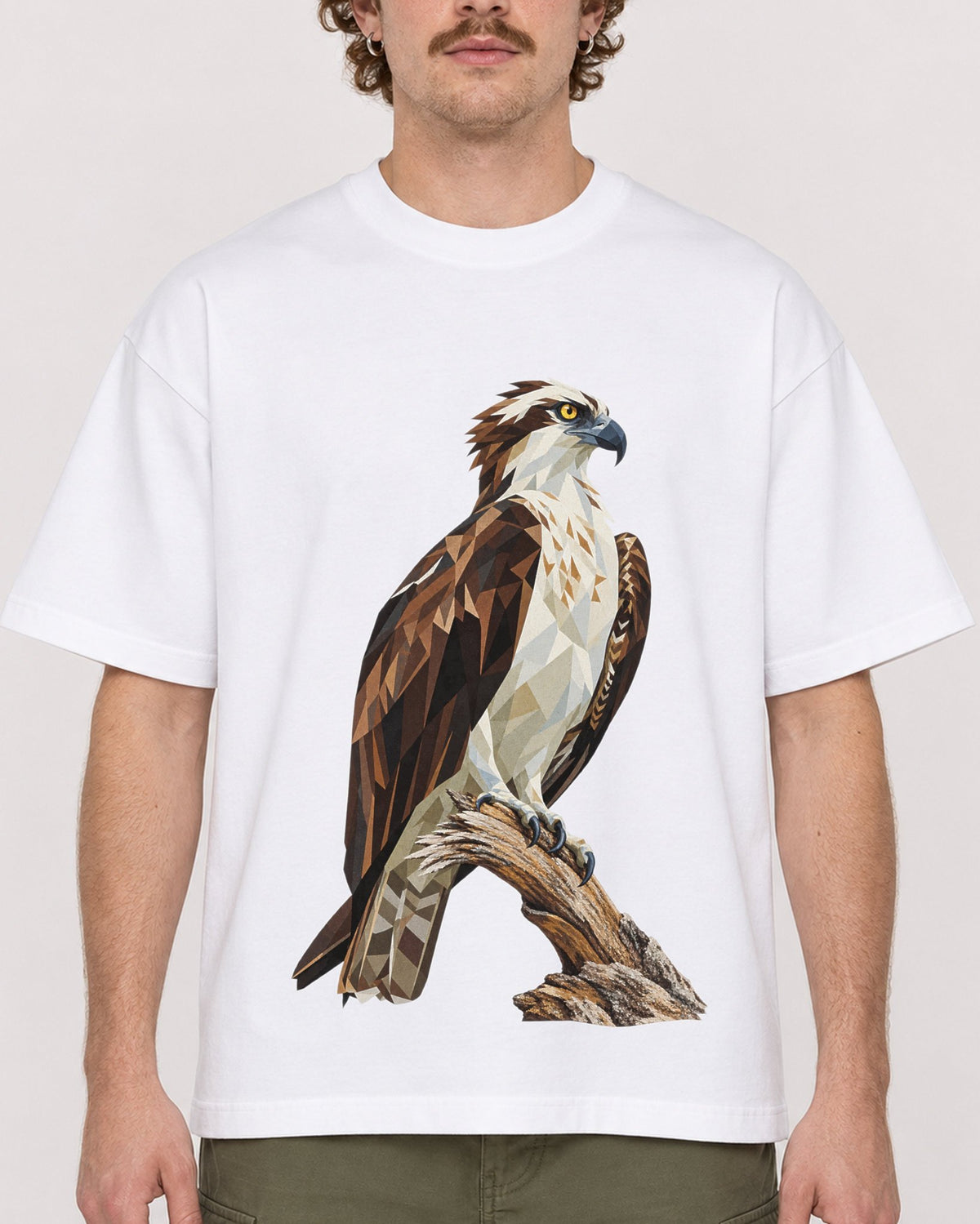 Mockup Boxy Heavyweight Tee White male close-up 09