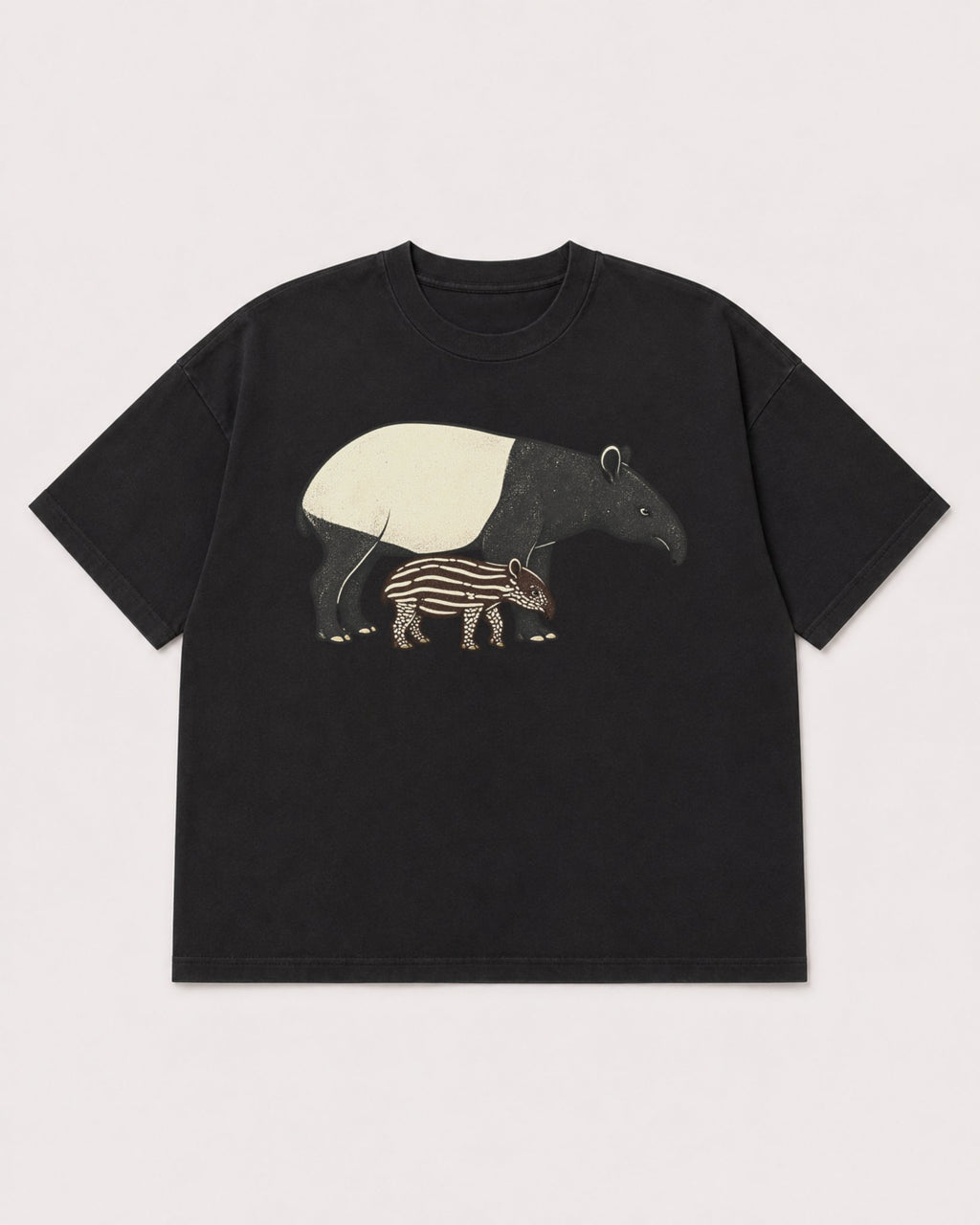 Mockup Boxy Heavyweight Tee Black product