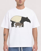 Mockup Boxy Heavyweight Tee White male close-up 18