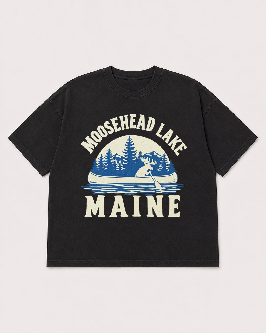 Mockup Boxy Heavyweight Tee Black product