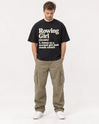 Mockup Boxy Heavyweight Tee Black male full-body 08
