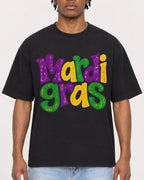 Mockup Boxy Heavyweight Tee Black male close-up 05