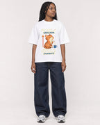 Mockup Boxy Heavyweight Tee White female full-body 04