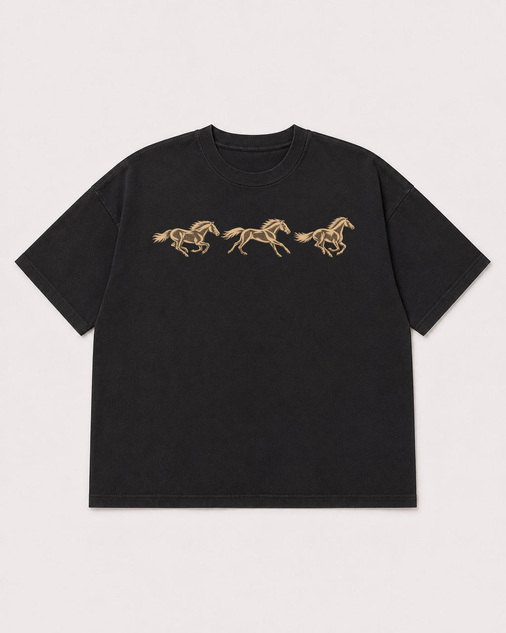 Mockup Boxy Heavyweight Tee Black product
