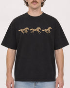 Mockup Boxy Heavyweight Tee Black male close-up 09