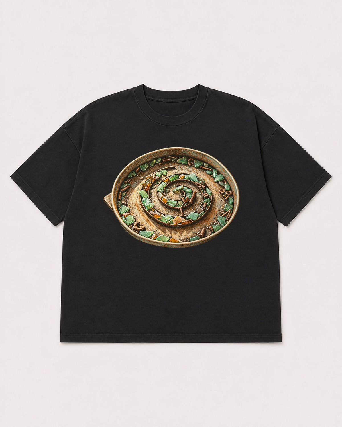 Mockup Boxy Heavyweight Tee Black product